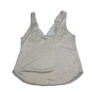 Ashley Taylor Large Camisole Vintage Ivory Lace Flower Cami.